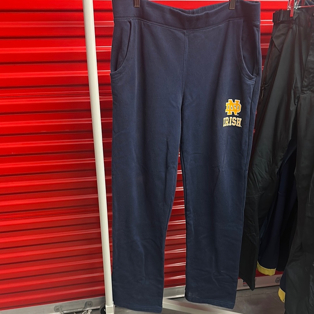 Men’s Blue Sweatpants with Notre Dame Logo